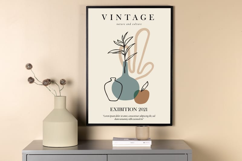 Poster Vintage 70x100 cm - Beige - Inredning & dekor - Tavlor & konst - Poster & print