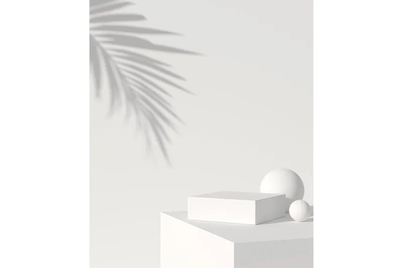 Poster White Box 50x70 cm, Beige