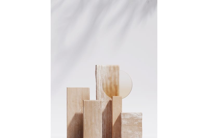 Poster Wooden Blocks 50x70 cm, Beige