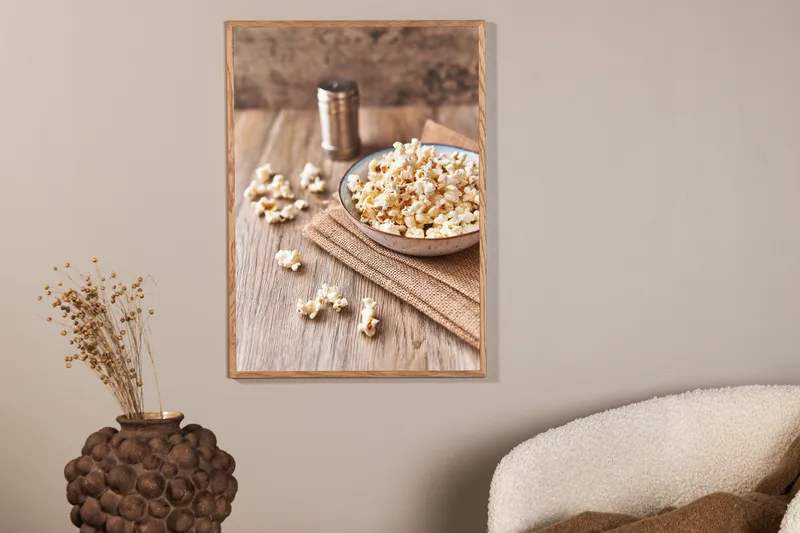 Poster Popcorn 21x30 cm - Beige - Inredning & dekor - Tavlor & konst - Poster & print