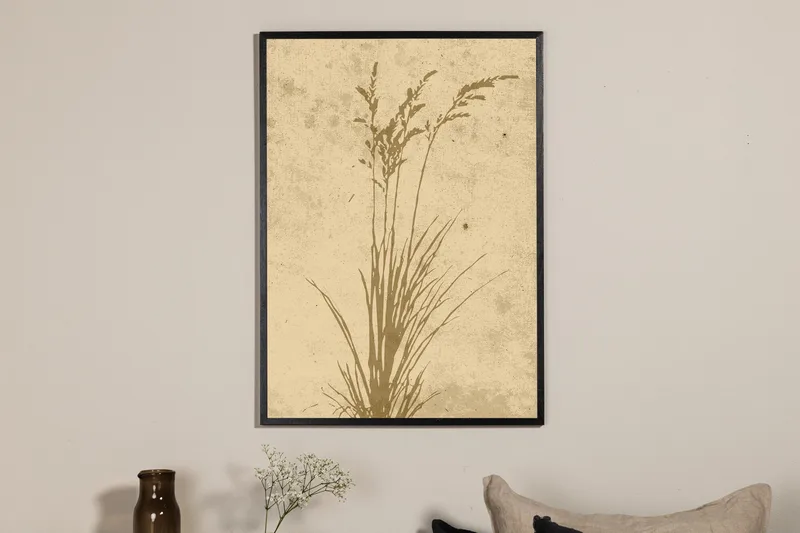 Poster Plant art 21x30 cm - Beige - Inredning & dekor - Tavlor & konst - Poster & print