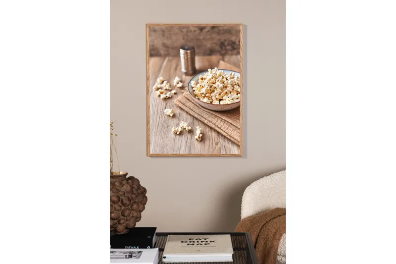 Poster Popcorn 21x30 cm - Beige - Inredning & dekor - Tavlor & konst - Poster & print