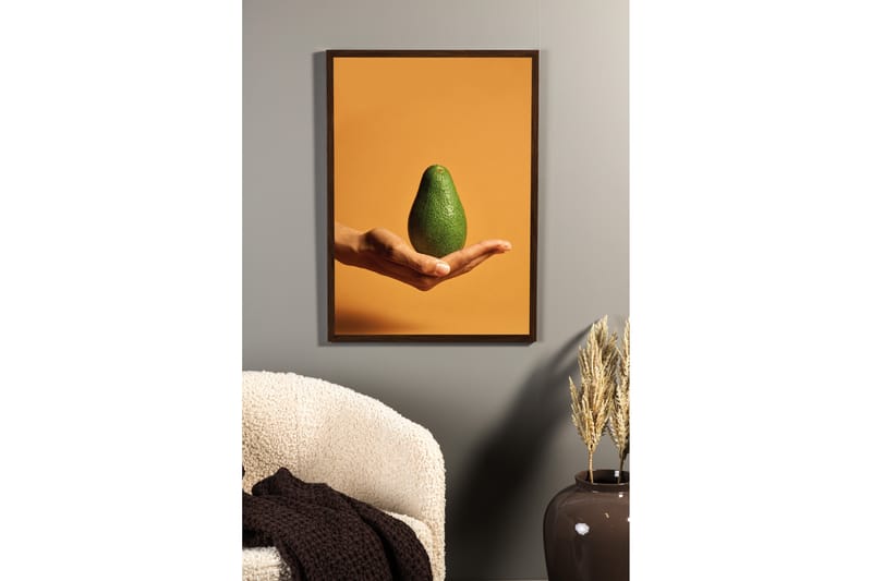 Poster Avocado 50x70 cm Orange/Grön - Poster & print
