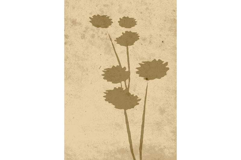 Poster Flower art 21x30 cm Beige - Poster & print