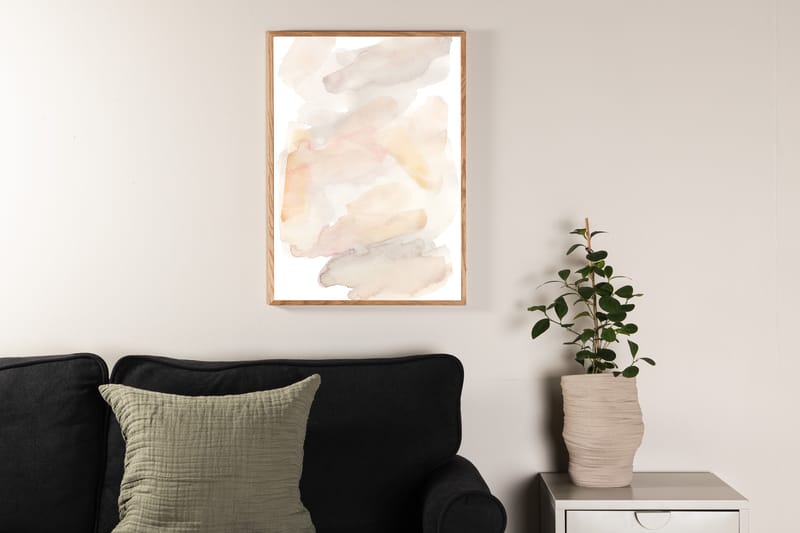 Poster Water color 70x100 cm Beige - Poster & print