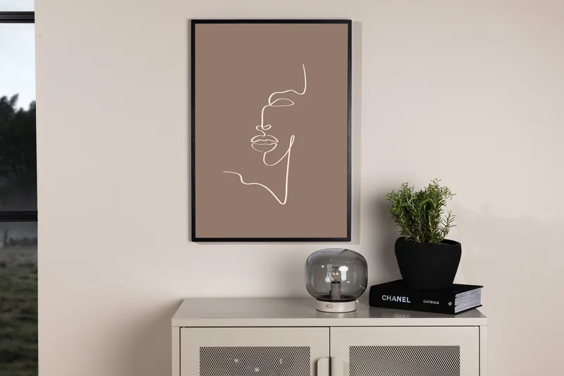 Poster Siluette 50x70 cm - Brun - Inredning & dekor - Tavlor & konst - Poster & print