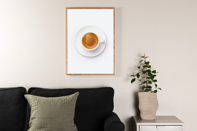 Poster Skimmed coffee 50x70 cm Brun/Vit - Poster & print