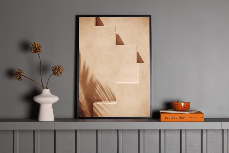 Poster Stairs 30x40 cm - Ljus Orange - Inredning & dekor - Tavlor & konst - Poster & print