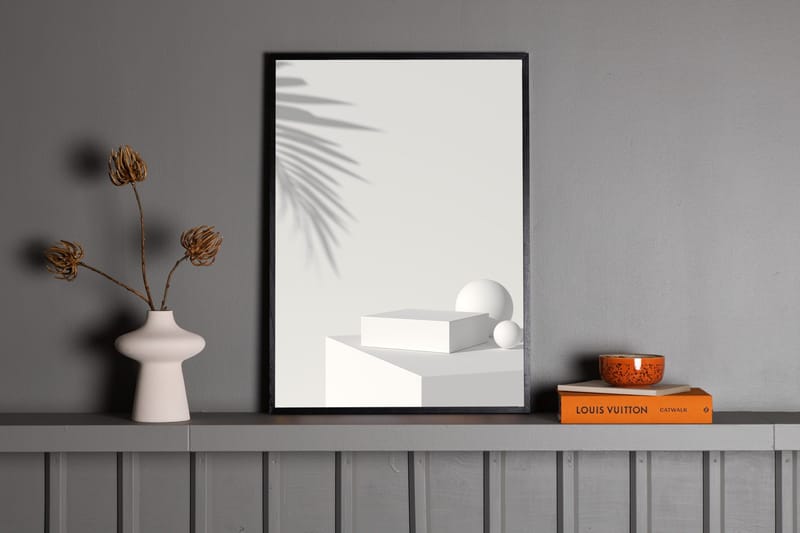 Poster White Box 50x70 cm - Beige - Inredning & dekor - Tavlor & konst - Poster & print