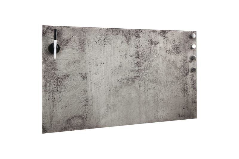 Magnetisk tavla glasskiva 100x60 cm - Grå - Inredning & dekor - Tavlor & konst - Presentationstavla & rittavla - Anslagstavla