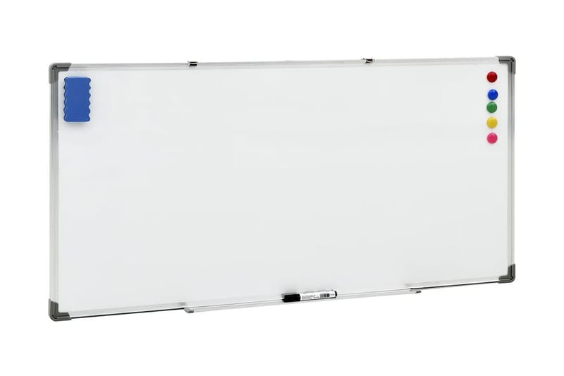 Magnetisk whiteboard vit 110x60 cm stål - Whiteboard & glastavla