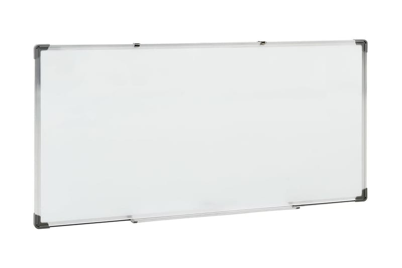 Magnetisk whiteboard vit 110x60 cm stål - Vit - Whiteboard & glastavla