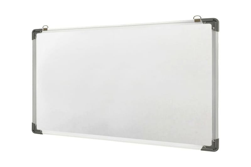 Magnetisk whiteboard vit 110x60 cm stål - Vit - Whiteboard & glastavla