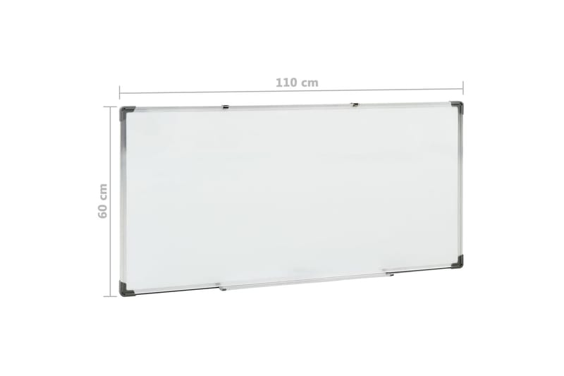 Magnetisk whiteboard vit 110x60 cm stål - Vit - Inredning & dekor - Tavlor & konst - Presentationstavla & rittavla - Whiteboard & glastavla