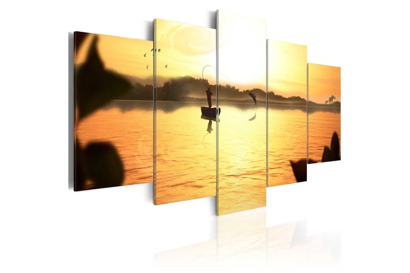 Tavla A Lake At Dusk 200x100, Artgeist sp. z o. o.