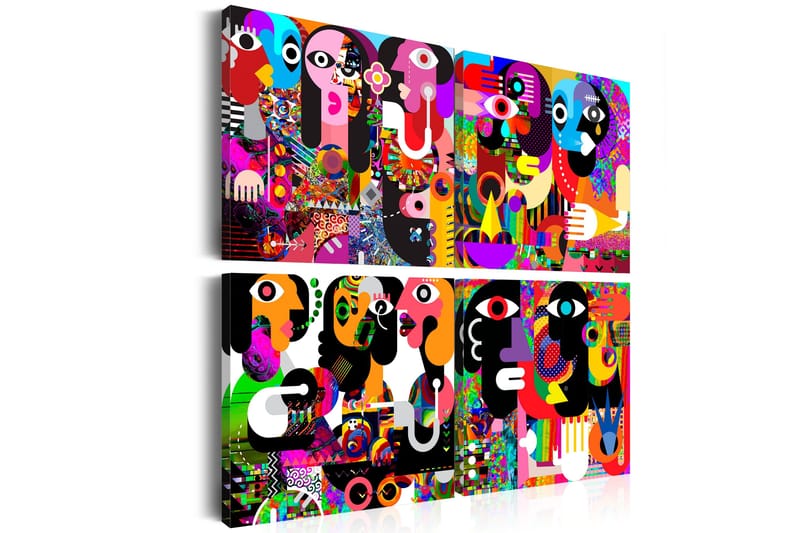 Tavla Abstract Conversations 80x80, Artgeist sp. z o. o.