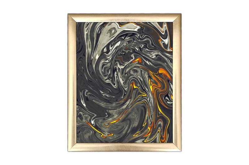 Tavla Abstract Med Ram Flerfärgad 23,5X28,5 - 23,5x28,5 cm - Inredning & dekor - Tavlor & konst