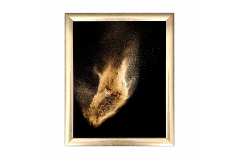 Tavla Abstract med Ram Flerfärgad, 23,5x28,5 cm