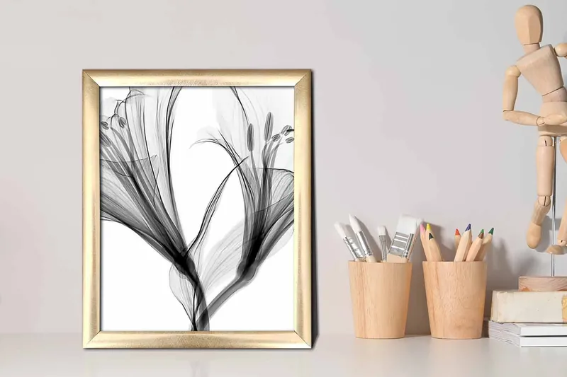 Tavla Abstract med Ram Flerfärgad - 23,5x28,5 cm - Inredning & dekor - Tavlor & konst