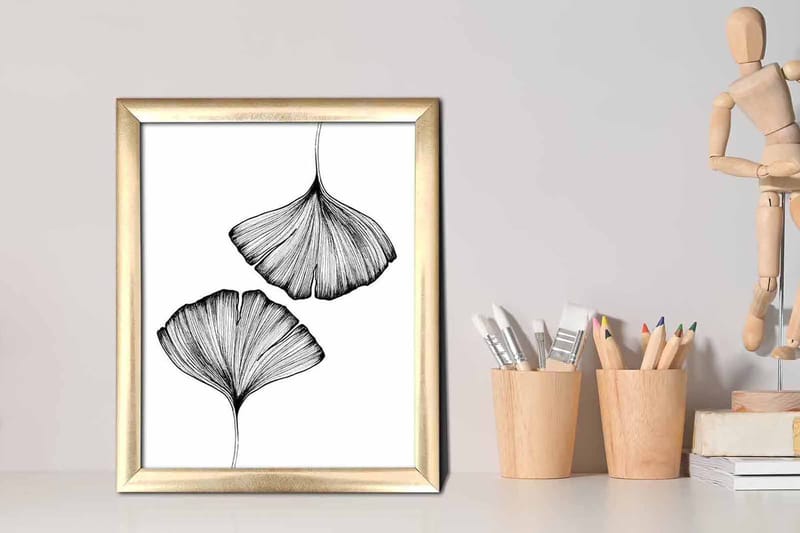 Tavla Abstract med Ram Flerfärgad - 23,5x28,5 cm - Inredning & dekor - Tavlor & konst