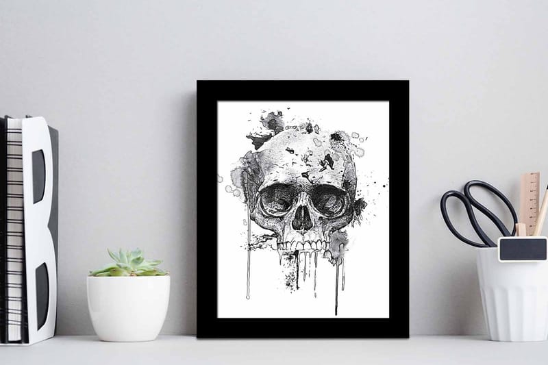 Tavla Abstract med Ram Flerfärgad - 23,5x28,5 cm - Inredning & dekor - Tavlor & konst