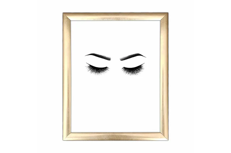 Tavla Abstract med Ram Flerfärgad, 23,5x28,5 cm