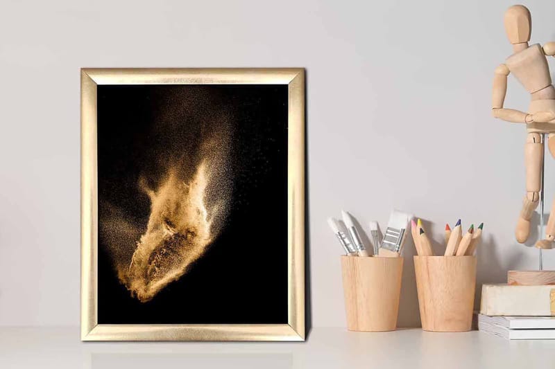 Tavla Abstract med Ram Flerfärgad - 23,5x28,5 cm - Inredning & dekor - Tavlor & konst