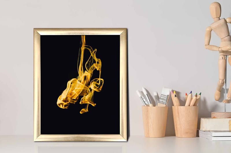 Tavla Abstract med Ram Flerfärgad - 23,5x28,5 cm - Inredning & dekor - Tavlor & konst