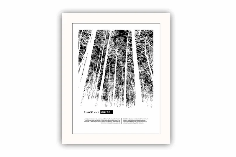 Tavla Abstract med Ram Flerfärgad, 23,5x28,5 cm