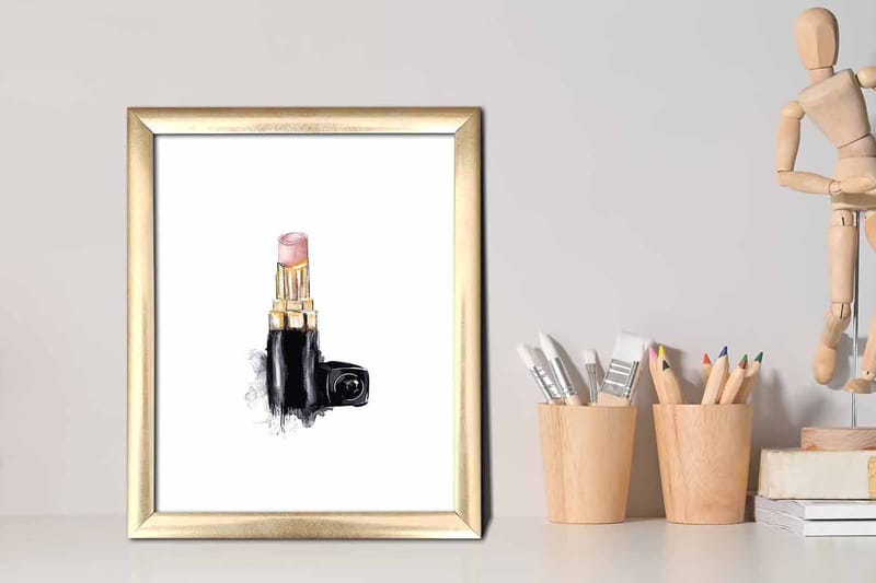 Tavla Abstract med Ram Flerfärgad - 23,5x28,5 cm - Inredning & dekor - Tavlor & konst