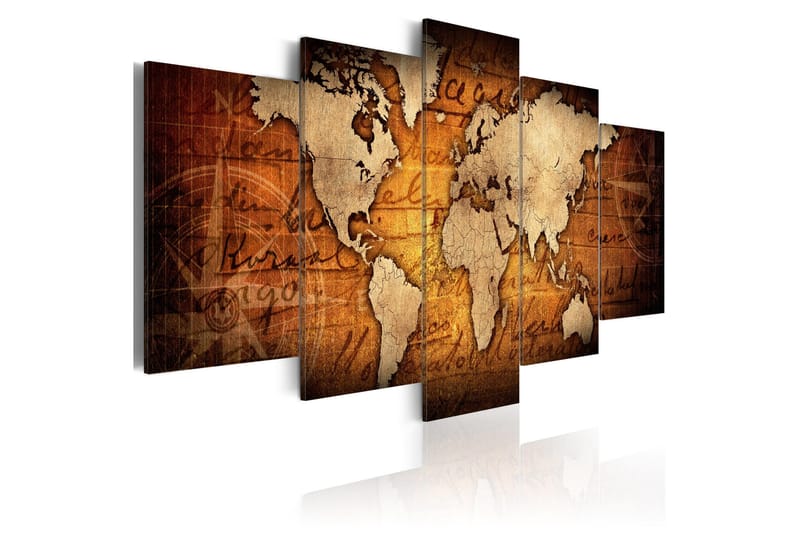 Tavla Amber Map 200x100, Artgeist sp. z o. o.