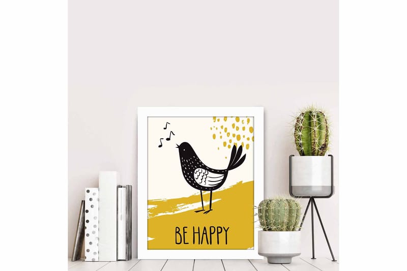 Tavla Animal med Ram Flerfärgad - 23,5x28,5 cm - Inredning & dekor - Tavlor & konst