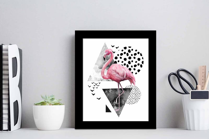 Tavla Animal med Ram Flerfärgad - 23,5x28,5 cm - Inredning & dekor - Tavlor & konst