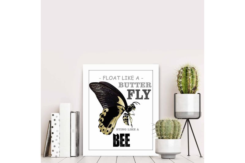 Tavla Animal med Ram Flerfärgad - 23,5x28,5 cm - Inredning & dekor - Tavlor & konst