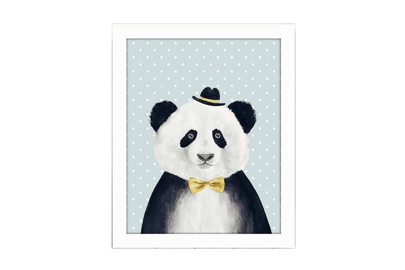 Tavla Animal med Ram Flerfärgad, 23,5x28,5 cm