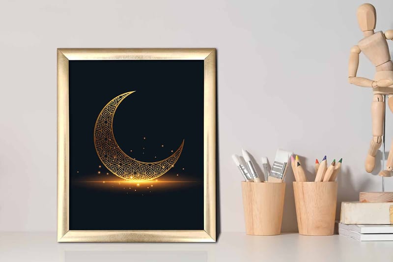 Tavla Astrology Med Ram Flerfärgad 23,5X28,5 - 23,5x28,5 cm - Inredning & dekor - Tavlor & konst