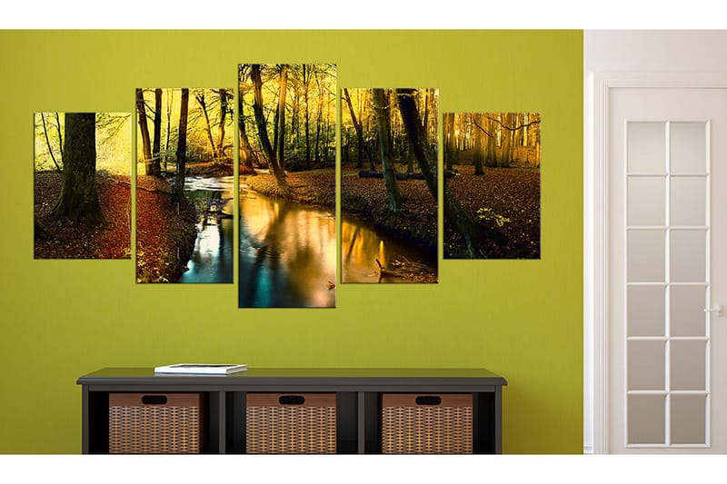 Tavla Autumn Silence Forest 200x100 - Artgeist sp. z o. o. - Inredning & dekor - Tavlor & konst - Canvastavla