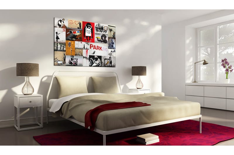 Tavla Banksy Collage 90x60 - Artgeist sp. z o. o. - Inredning & dekor - Tavlor & konst - Canvastavla