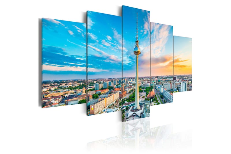 Tavla Berlin Tv Tower Germany 100x50, Artgeist sp. z o. o.