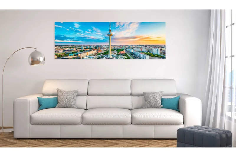 Tavla Berliner Fernsehturm Germany 120x40 - Artgeist sp. z o. o. - Inredning & dekor - Tavlor & konst - Canvastavla