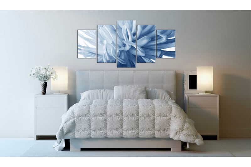 Tavla Blue Dahlia 100x50 - Artgeist sp. z o. o. - Inredning & dekor - Tavlor & konst - Canvastavla