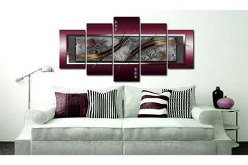 Tavla Burgundy Elegance 200x100 - Artgeist sp. z o. o. - Inredning & dekor - Tavlor & konst - Canvastavla