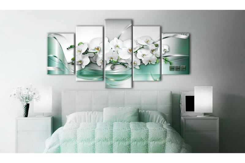 Tavla Celadon Ribbon 200x100 - Artgeist sp. z o. o. - Inredning & dekor - Tavlor & konst - Canvastavla