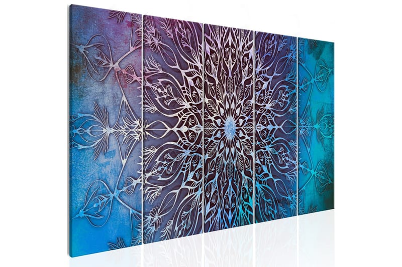 Tavla Center 5 Parts Narrow Blue 225x90, Artgeist sp. z o. o.