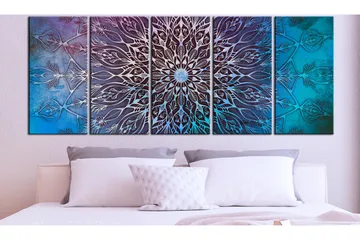 Tavla Center 5 Parts Narrow Blue 225x90 - Artgeist sp. z o. o. - Inredning & dekor - Tavlor & konst - Canvastavla