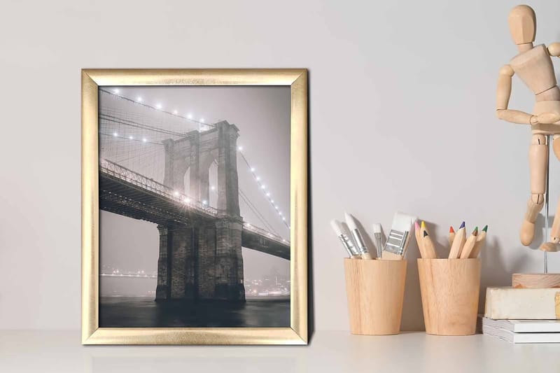 Tavla City med Ram Flerfärgad - 23,5x28,5 cm - Inredning & dekor - Tavlor & konst