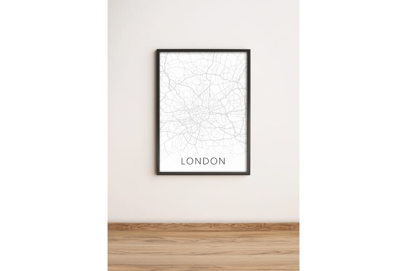 Tavla City Med Ram Flerfärgad 36X51 - 36x51 cm - Inredning & dekor - Tavlor & konst