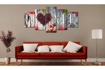 Tavla Coffee Heart 100x50 - Artgeist sp. z o. o. - Inredning & dekor - Tavlor & konst - Canvastavla