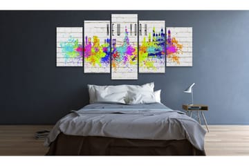 Tavla Colorful New York 200x100 - Artgeist sp. z o. o. - Inredning & dekor - Tavlor & konst - Canvastavla