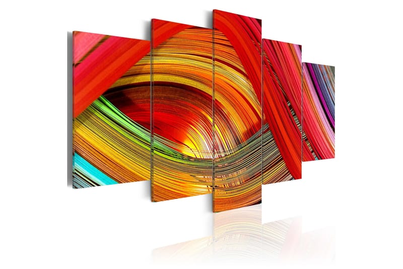 Tavla Colorful Strips Abstraction 200x100, Artgeist sp. z o. o.